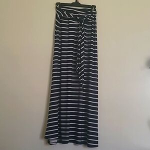Robert Louis, Petite Medium, Navy Blue and White Stripe Sailor Skirt